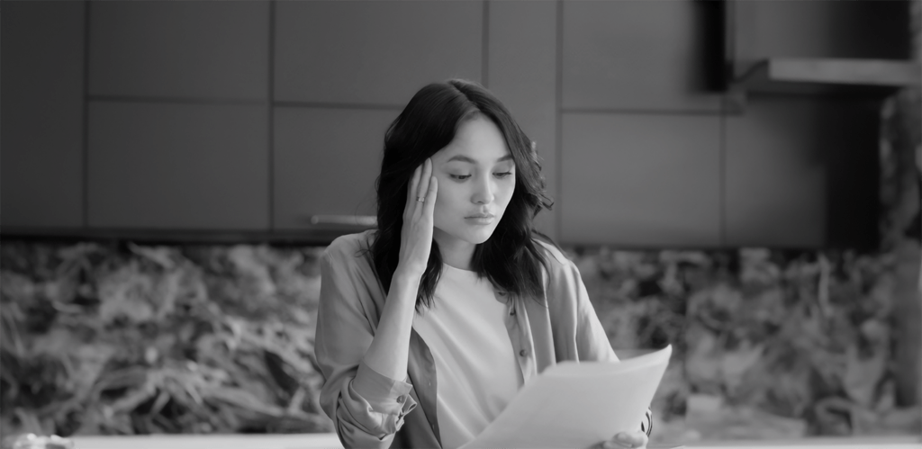 Person reading paper